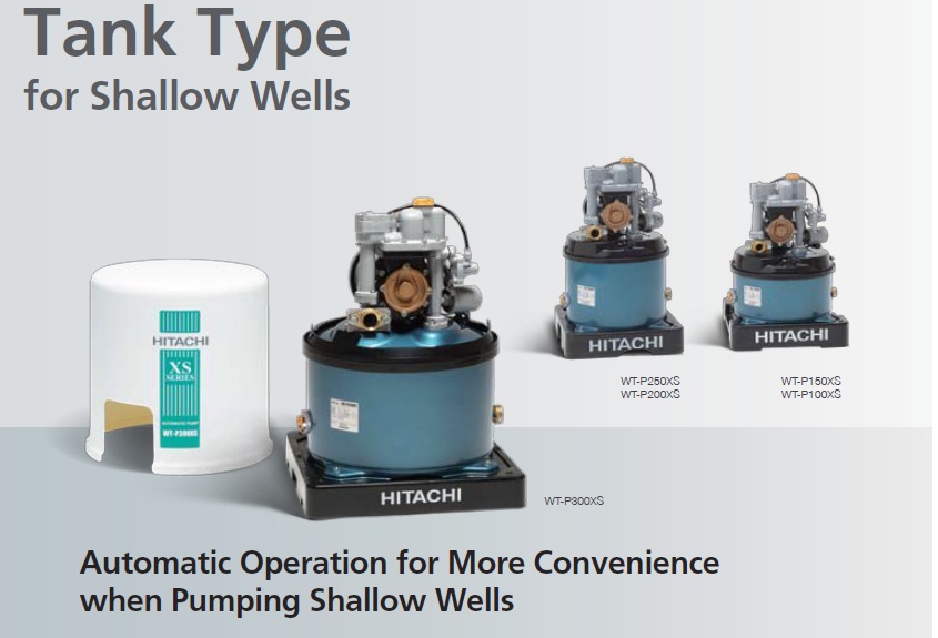 Hitachi WT-P150XS Automatic Pump (Shallow Well) - TT Tekun